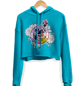 Crop Hoodie - Blue