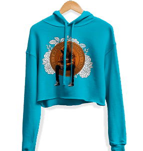 Crop Hoodie - Blue